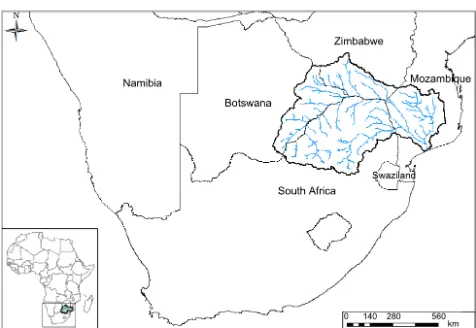 Figure 2. Location of the Limpopo River basin.