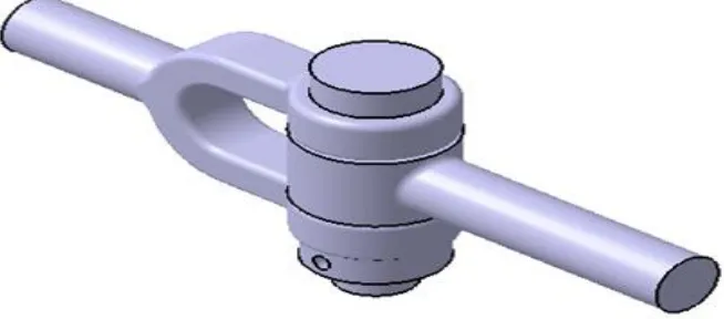 Fig. 4.1 Solid model of Knuckle Joint 