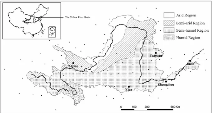 Fig. 1. The Yellow River basin.
