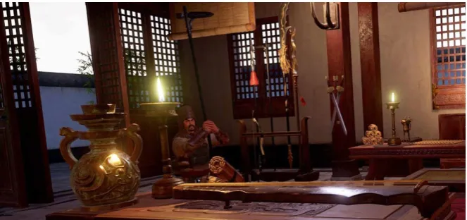 Figure 2. Screenshots of VR games in the romance of the Three Kingdoms. 