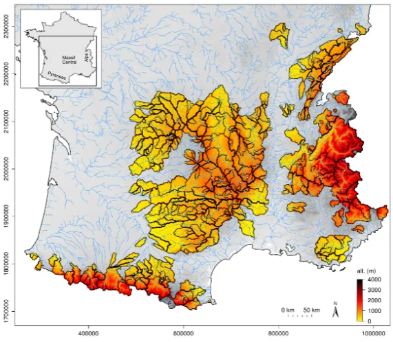 Table A1. Characteristics of the enlarged catchment set used in the additional testing (365 catchments).