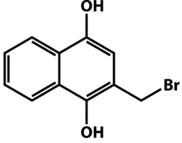 Figure 2.4. 
   1,4-Dihydroxy-2-bromomethylnapthalene 