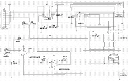 Figure 5. Layout of the simulated transmitter circuit for WDAS. 