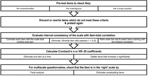Figure 4. Overview of the pilot testing procedure and item analysis procedure. 