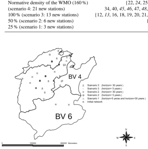 Table 6. Robust solutions. The locations which are different for the two horizons are in italics.