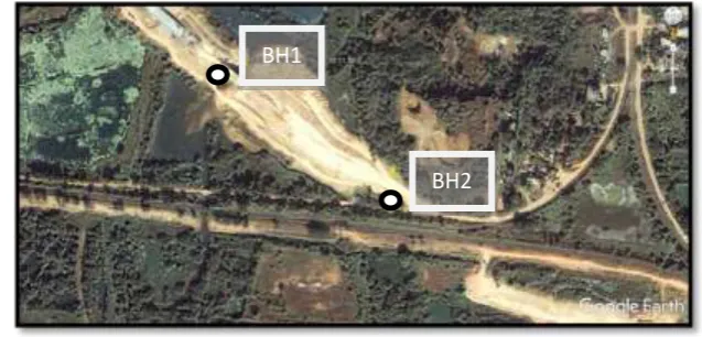 Fig 4.1 Borehole Location Map 
