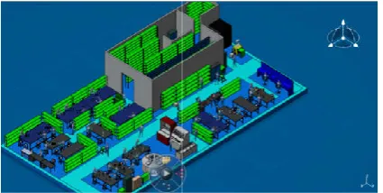 Fig. 9. Snap shot of new ground floor modelSnap shot of new ground floor model  