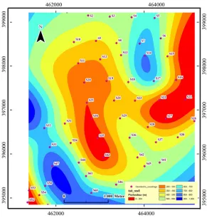 Figure 8. Resistivity maps for AB = 200, 600, 1000 and 3000. 