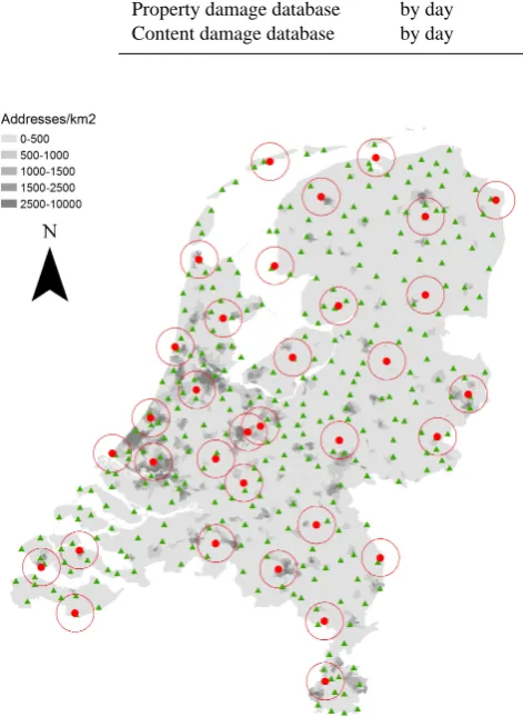 Table 2. Key characteristics of insurance databases held by theDutch Association of Insurers for the period 2003–2009.