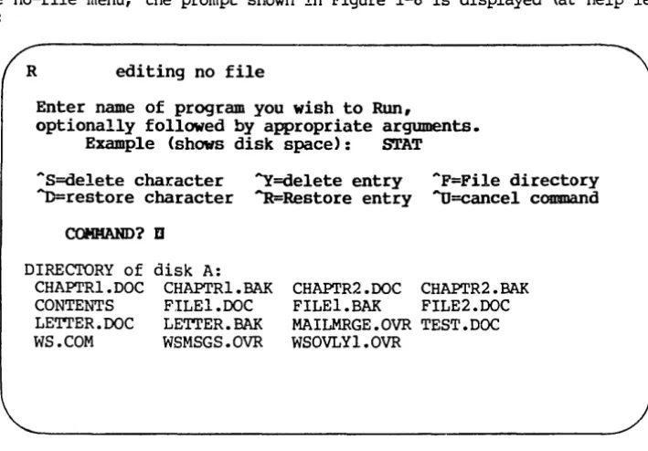 Figure 1-9. R Command Display 