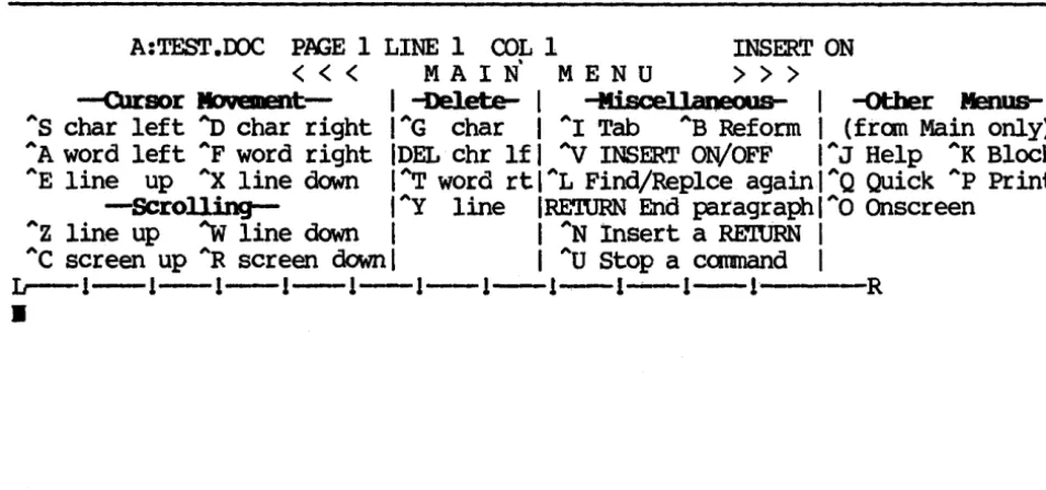 Figure 2-1. SCreen Display for a New File 