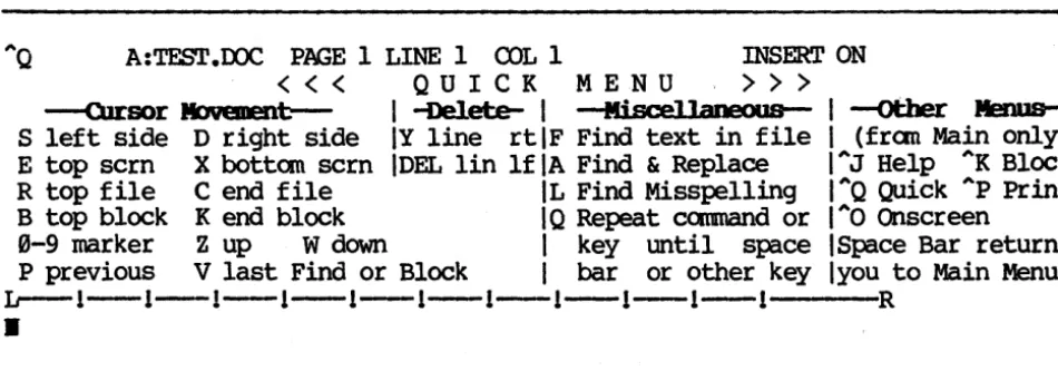 Figure 2-2. Dle Quick Menu 