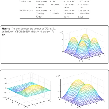 Figure 3 The error between the solution of CFDS6-SSM
