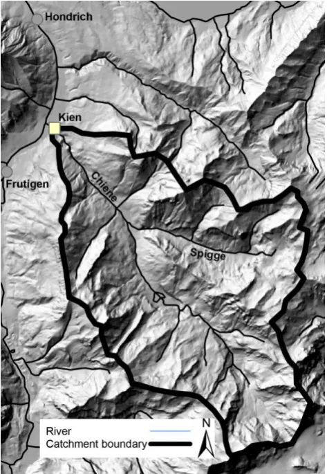Fig. 1.Fig. 1: Chiene catchment area and location of gauging stations for discharge reconstruction