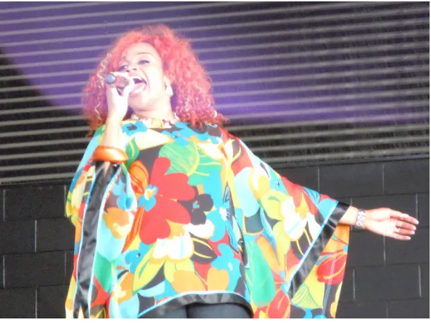 Figure 2.1. Karen Clark Sheard executes a vocal gesture. 