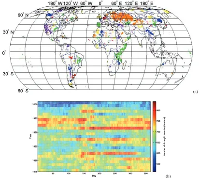 Fig. 10. (b)Fig. 10.1980 Results of the CDA method applied for the analysis of number of drought clusters