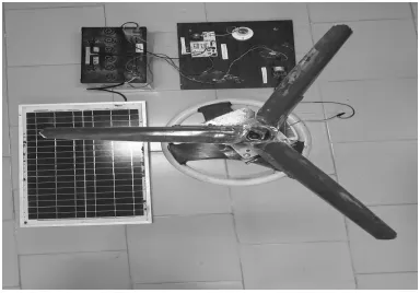 Fig. 3 Experimental set up of Vertical Wind Generator 