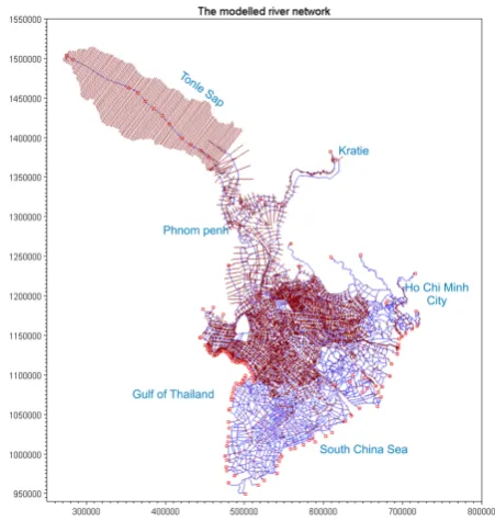 Fig. 4. Representation of a typical ﬂoodplain compartment in theVietnamese part of the Delta.