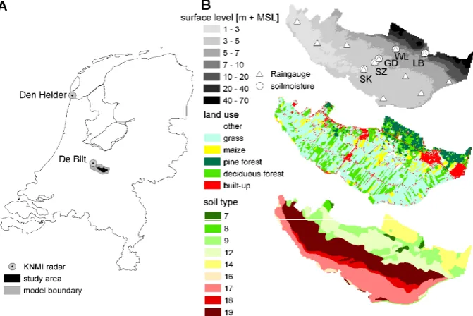 Fig. 1. (A)1  Location of the study area within the Netherlands.2 Figure 1.A. Location of the study area within the Netherlands