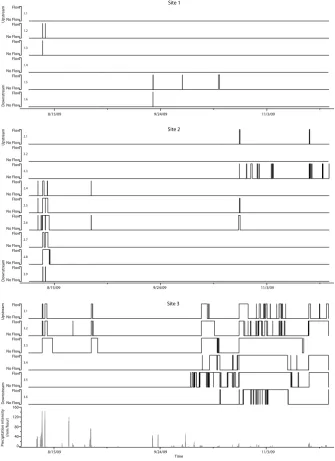 Fig. 7. Final ﬂow data from ﬁeld with noise removed.Fig. 7. Final ﬂow data from ﬁeld with noise removed
