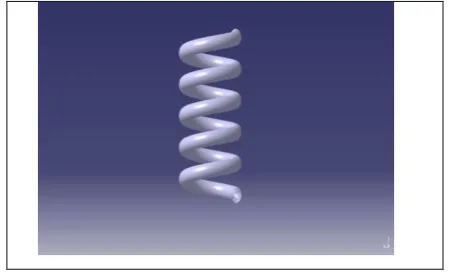 Fig 3.1 3D model of Helical pipe. 