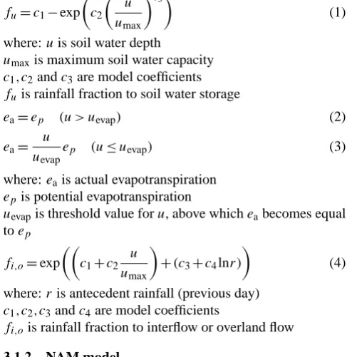 Fig. 2.  Steps in the VHM model structure identiﬁcation and cali-bration procedure (adapted from Willems, 2011).