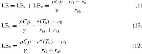 Figure 2 gives the ﬂow chart of the parameterization. Firstof all, the limiting cases of soil moisture in the Soil-Plant-Atmosphere Continuum (SPAC) are deﬁned, which are dry-limit, wet-limit, and transition-state