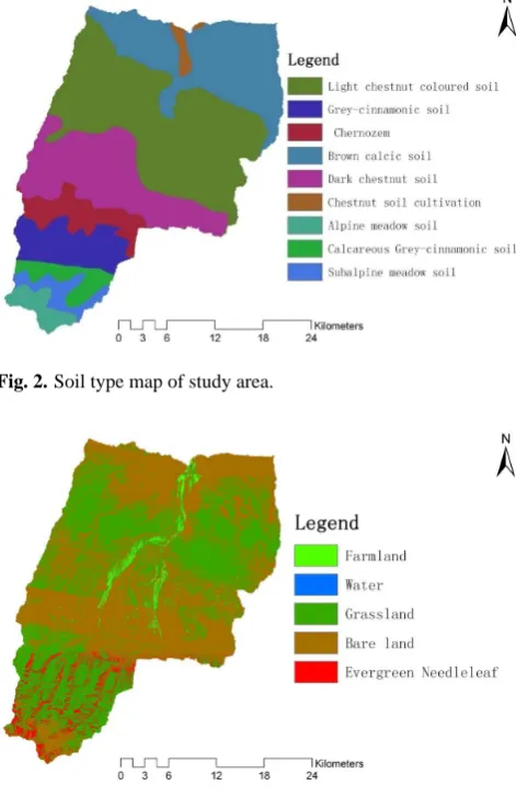 Fig. 2. Soil type map of study area.Fig.2 Soil type map of study area 