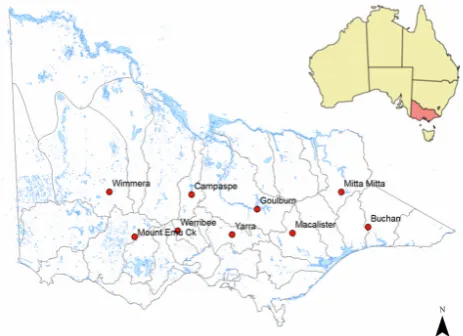Fig. 1. Location of rainfall stations used in this study.