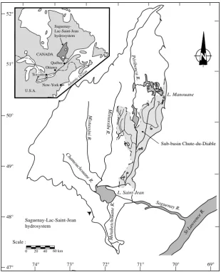 Fig. 1. Location of the study area in northern Quebec (Canada).  