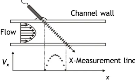 Figure 4. Schematic of measurement by the UVP. 
