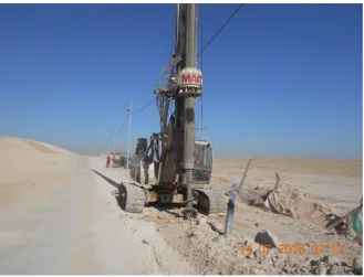 Figure 6. Machine used for drilling of the wella. 