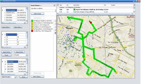 Figure 5. Detailed results. Route planner. 