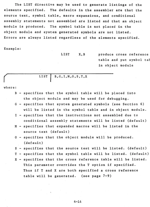 table and put symbol table 