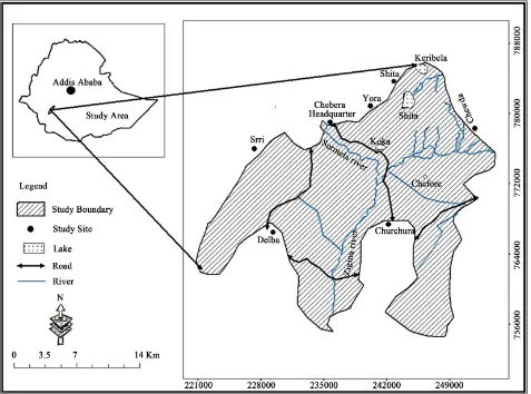 Figure 1. Location of Chebera Churchra national park. Source: (Datiko & Bekele, 2013).