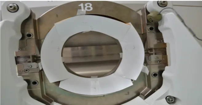 Figure 1. Adhere four 5 × 10 inch films to the inner surface of the 18 mm Collimator (Source: authors)