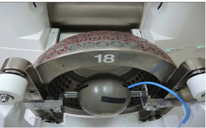 Figure 4. 192 cobalt source detected on the film (8 mm collimator) (Source: authors).  