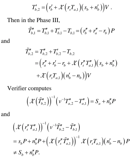 Table 1. Comparision between ECC-based privacy-preserving grouping proof protocols. 