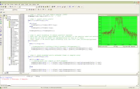 Figure 5. Class hierarchy for the VC++ “modem” project. Dashed lines denotes object instantiation, e.g