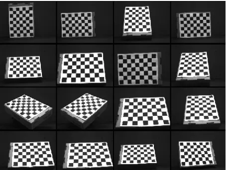 Figure 1. Left calibration images. 