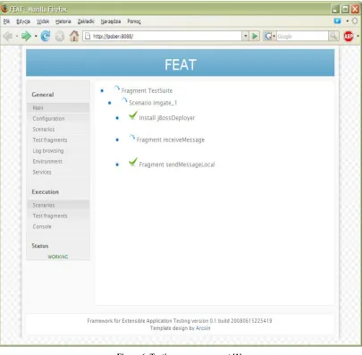 Figure 6. Testing progress report [1]. 