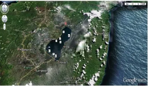 Figure 1. Map of the study site (source: Google Earth, 2011)