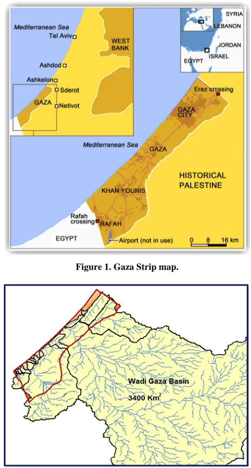 Figure 1. Gaza Strip map. 
