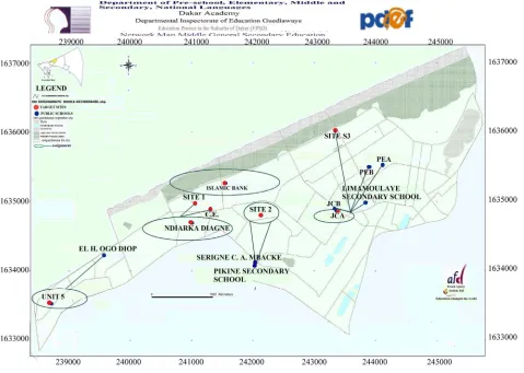 Figure 3.  of the EDI of Dakar. All facility locations are connected   