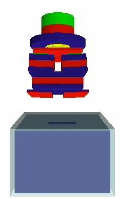 Fig 3. Illustrating the modeled LINAC head using Hepp Reppvisualization system