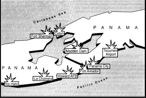 Figure 6-1.  Operations in Panama, 20 December 1989