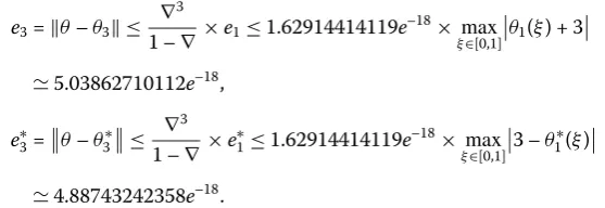 Figure 2 A line graph of the solutions of Example 5.1, when p = 115 and q = 157