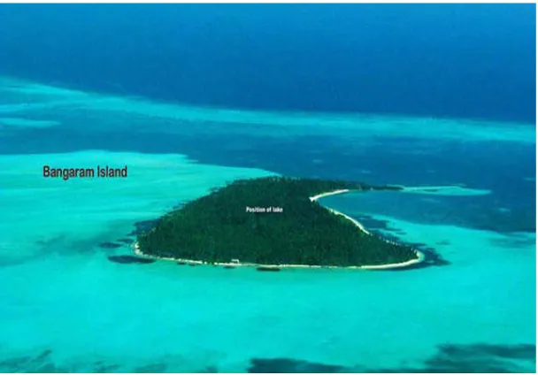 Figure 1. An aerial photography of Bangaram Island  