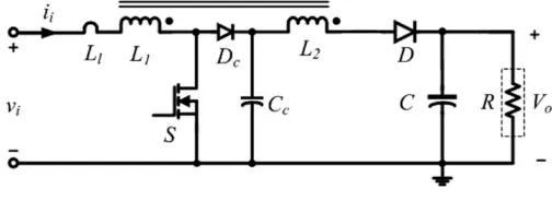 Fig. 1   Coupled-inductor boost converter  
