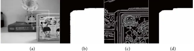 Figure 5. Decision map of different methods. (a) Decision map using the image saliency assessment method based on the Laplacian gradient; (b) Decision map using the Tenengrad method; (c) Decision map using the SMD method; (d) Decision map using the energy 